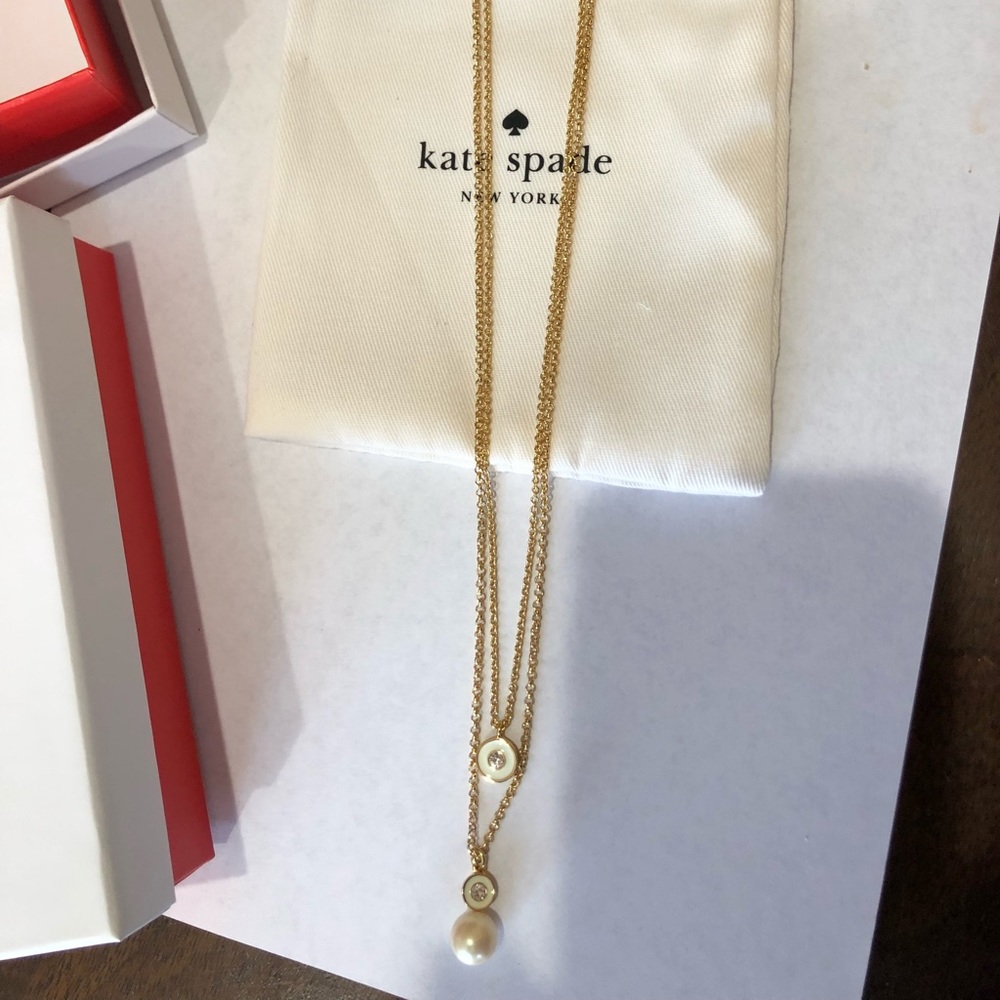 Kate Spade Double Pendant Necklace NWT